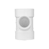 Charlotte Pipe Schedule 40 3 in. Hub X 3 in. D Hub PVC Sanitary Tee 1 pk