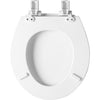 Mayfair Slow Close Round White Molded Wood Toilet Seat