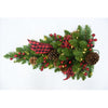 Celebrations 12 in. D X 2 ft. L LED Prelit Multicolored Twig Pine Bow Teardrop Wreath (Pack of 6)