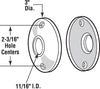 Prime-Line Polished Brass Steel Door Knob Rosettes 2 pk