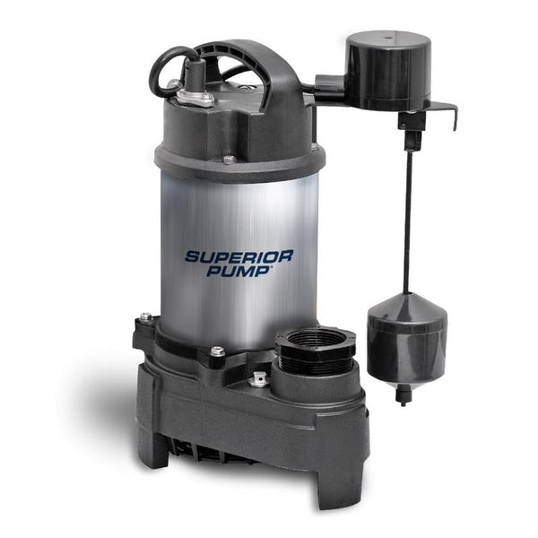 Superior Pump 1 HP 5160 gph Stainless Steel Vertical Float Switch AC Sump Pump 10 ft. - Deal of The Week