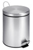 Honey-Can-Do 1.3 gal Silver Stainless Steel Step-On Trash Can
