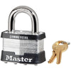 Master Lock 1-1/2 in. H x 7/8 in. W x 2 in. L Steel Double Locking Padlock 6 pk Keyed Alike (Pack of 6)