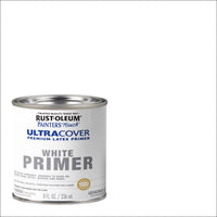 Rust-Oleum Ultra Cover Flat White Paint Indoor and Outdoor 250 g/L 0.5 oz. (Pack of 6)
