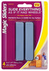 Magic Sliders Gray Adhesive Plastic Sliding Discs 4 pk