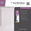 Living Accents Vinyl 1 in. Mini-Blinds 29 in. W X 72 in. H White Cordless - Open Box