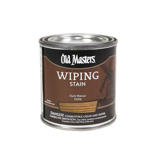 Old Masters Semi-Transparent Dark Walnut Oil-Based Wiping Stain 0.5 pt. (Pack of 6)