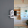 Kwikset SmartCode 955 Satin Chrome Metal Electronic Touch Pad Entry Lever