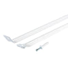 Rubbermaid White Aluminum Direct Mount Brace for Shelving 16 L x 12 W x 1.1 H in.