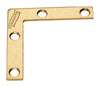 National Hardware 2 in. H X 0.38 in. W X 0.07 in. D Brass-Plated Steel Flat Corner Brace