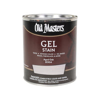 Old Masters Semi-Transparent Aged Oak Oil-Based Alkyd Gel Stain 1 qt - Open Box