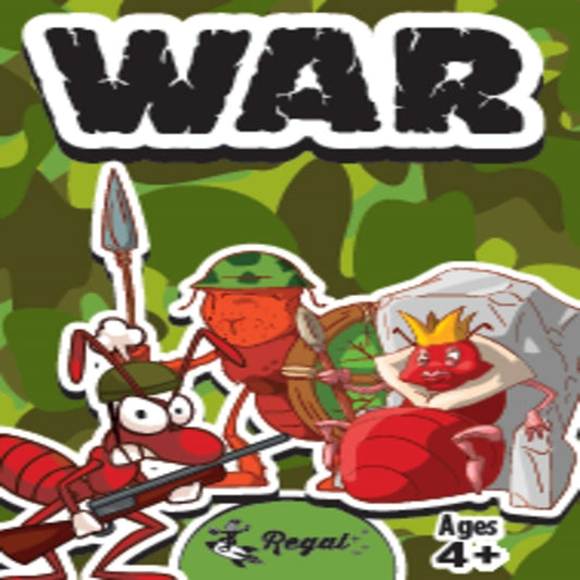 Regal War Card Game Multicolored
