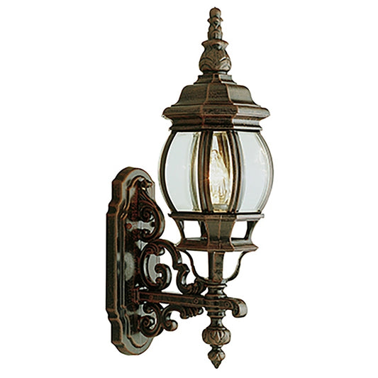 Bel Air Lighting Francisco Rustic Brown Switch Incandescent Wall Lantern