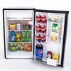 Avanti 4.4 cu ft Black/Silver Stainless Steel Compact Refrigerator 228 W