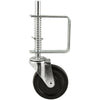 Titan 4 in. D Rubber Gate Caster 125 lb 1 pk