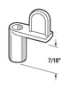 Prime-Line  Mill  Silver  Die Cast  Screen Clip  For 7/16 inch 12 pk