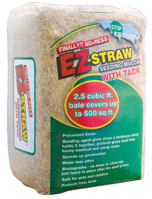 Rhino Seed  EZ-Straw  Brown  Seeding  Mulch  2.5 cu. ft. 500 sq. ft.