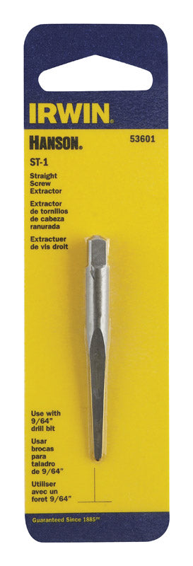 Irwin Hanson 9/64 in. S X 9/64 in. D Carbon Steel Straight Screw Extractor 5.4 in. 1 pc (Pack of 3)