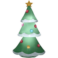 Gemmy Inflatable Christmas Tree with Snowy Layers 48 in. Inflatable (Pack of 6)