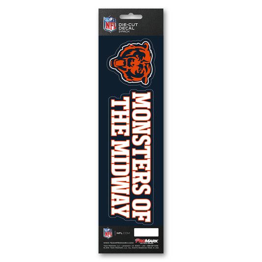 NFL - Chicago Bears 2 Piece Decal Sticker Set