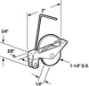 Prime-Line 1-1/4 in. D X 0.25 in. L Steel Spring Tension Roller Assembly 2 pk
