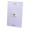 Monster Cable Just Hook It Up White 1 gang Cable/Telco Telephone Line Wall Plate 1 pk (Pack of 6)