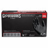 Gloveworks Nitrile Disposable Gloves Small Black Powder Free 100 pk