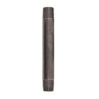 BK Products 1/2 in. MPT x 6 in. L Black Steel Nipple (Pack of 5)