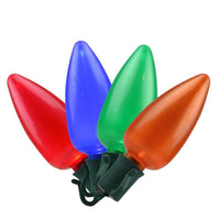 Celebrations Incandescent C9 Multicolored 4 ct Replacement Christmas Light Bulbs 0.08 ft.