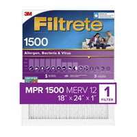 Filtrete 18 in. W X 24 in. H X 1 in. 1500 MPR Pleated Air Filter 1 pk (Pack of 4)