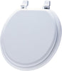 Mayfair Round White Molded Wood Toilet Seat