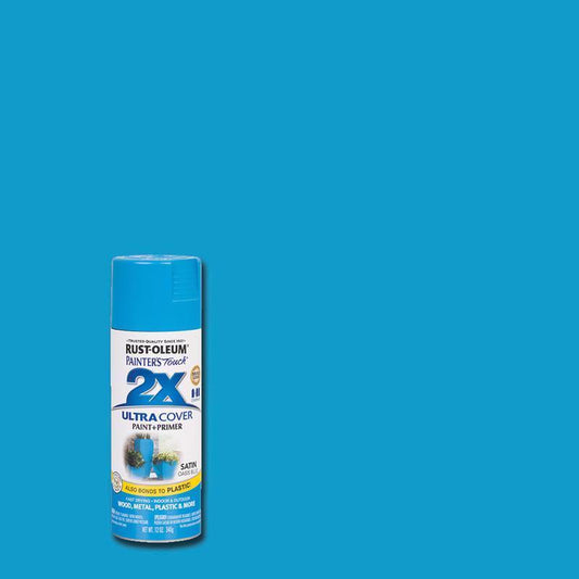 Rust-Oleum Painter's Touch Ultra Cover Satin Oasis Blue Spray Paint 12 oz.