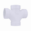 Charlotte Pipe Schedule 40 2 in. Hub X 2 in. D Hub PVC Double Sanitary Tee 1 pk - Deal of The Week