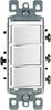 Leviton Decora Thermoplastic White 15A 120V 1-Pole Rocker Triple Combination Switch 7 W x 3 H in. - Deal of The Week