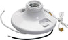 Leviton Plastic Medium Base Pull Chain Socket 1 pk
