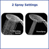 Waterpik RainFall White 2 settings Showerhead 1.8 gpm