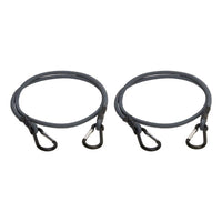 Keeper Gray Carabiner Style Bungee Cord 48 in. L x 0.315 in. 1 pk