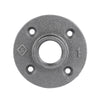 B & K Products Black Malleable Iron Floor Flange 1 in. FPT for Gas/Oil/Air Applications (Pack of 5)