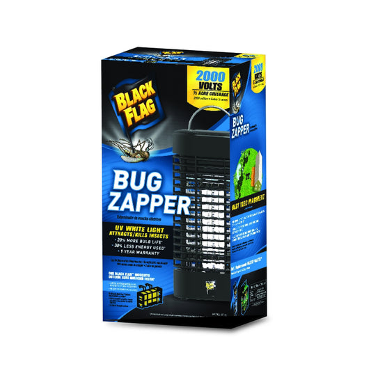 Black Flag Outdoor Plug-In Bug Zapper Insect Killer 1/2 Acre Coverage 2000V 20W