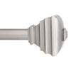 Kenney Jayden Pewter Silver Square Curtain Rod 36 in. L X 66 in. L