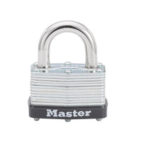Master Lock 1-1/16 in. H x 1 in. W x 1-3/4 in. L Laminated Steel Warded Locking Padlock 1 pk