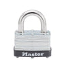 Master Lock 1-1/16 in. H x 1 in. W x 1-3/4 in. L Laminated Steel Warded Locking Padlock 1 pk