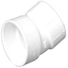 Charlotte Pipe 4 in. Hub X 4 in. D Hub PVC Elbow 1 pk