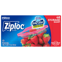 Ziploc Food Storage Bag 48 pk Clear (Pack of 9)