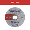 Dremel EZ Lock 1-1/2 in. D X 1/8 in. Fiberglass Metal Cut-Off Wheel 12 pc