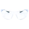 General Electric 02 Series Impact-Resistant Safety Glasses Clear Lens Blue/Gray Frame 1 pk
