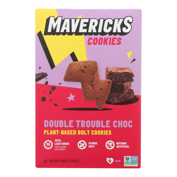 Mavericks Snacks - Cookiez Double Trouble Chocolate - Case of 8-7.04 OZ (Pack of 8)