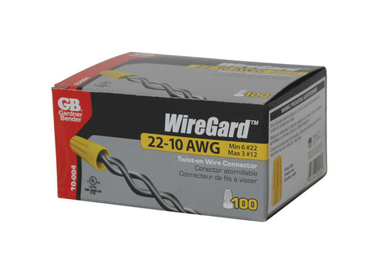 Gardner Bender WireGard Wire Connector Yellow 100 pk