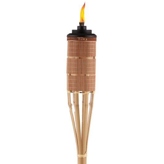 Tiki Luau Brown Bamboo 60 in. Weather Resistant Outdoor Torch 1 pk (Pack of 24)