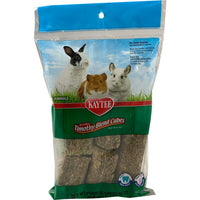 Kaytee Timothy Cubes Natural Hay Treat for Rabbits Small Animals High Fiber Digestive Support 1 lb
